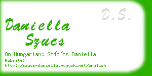 daniella szucs business card