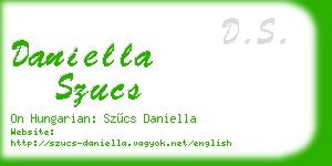 daniella szucs business card